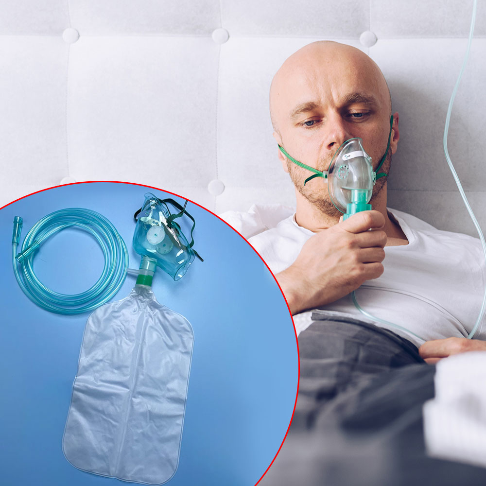 1-5PCS ผู้ใหญ่ Non-rebreather  - Oxygen Mask Non-Rebreather บทวิจารณ์และราคา