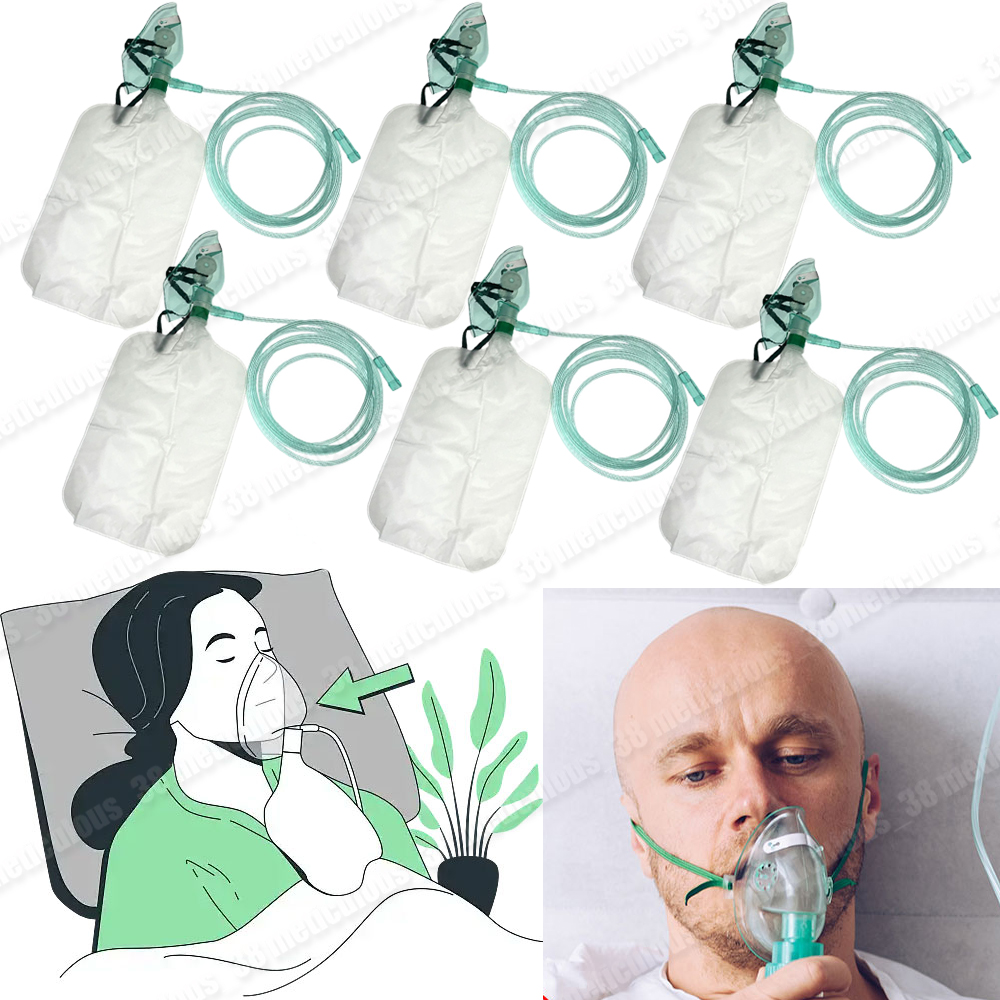 หน้ากากออกซิเจนแบบใช้แล้วทิ้งส - Oxygen Mask Non-Rebreather บทวิจารณ์และราคา